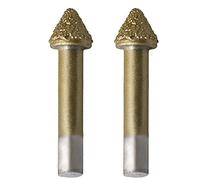 Yibuy 2Pcs 60 Gradi Diamante CNC Incisione Bit per Granito Pietra 6mm Shank Dia