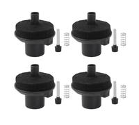 Yibuy 4 supporti in gomma per batteria, morsetto Hi-Hat strumento a percussione 5,5 x 6,3 x 2,2 cm