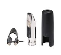 Yibuy Bocchino per sassofono soprano 6 # e set di tappi in pelle e rame placcato oro per sassofono Soprano B-flat