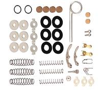 Yibuy Chiave valvola di scarico tromba Spit Spring Felt Guide Tuning Screw Parts Set Multicolore