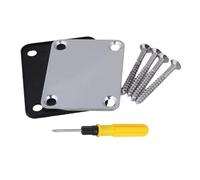 Yibuy Chitarra elettrica piastra 6,3 cm x 5,1 cm con cacciavite e kit viti