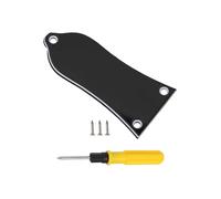 Yibuy Chitarra Elettrica Truss Rod Cover Plate 3 Foro con Cacciavite Vite Set Plastica