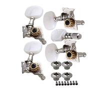 Yibuy durevole banjo Semiclosed Right Machine Head Tuner Tuning peg chiave per parti della chitarra, confezione da 5