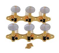 Yibuy Gold Classica Chitarra Albero Testa Macchina 3+3 Tuner per Corde Nylon