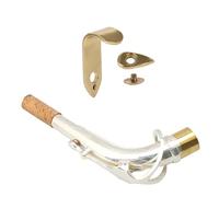 Yibuy Gomito collo 24,5 mm per sassofono contralto E Flat w/Thumb Hook Rest Support Kit