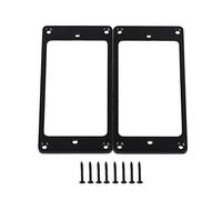 Yibuy Humbucker - 2 anelli per pickup con fondo piatto, spessore 3 mm, colore: BK