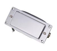 Yibuy in lega di zinco chitarra humbucker pickup 92 x 37 mm per chitarra elettrica mini, Silver