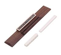 Yibuy mogano con abalone chitarra classica ponte & Cattle Bone sella dado per chitarra classica