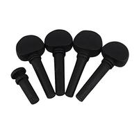 Yibuy nero ebano piroli & End pin set per violino Fiddle 1/2
