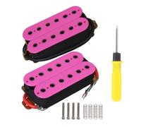 Yibuy Pickup a doppia bobina viola per chitarra, 6,8 x 3,7 x 1,8 cm, con kit di viti e molle per cacciavite