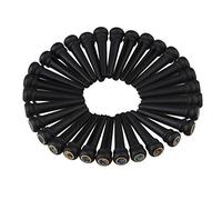 Yibuy Piroli per ponte chitarra ebano con anelli in rame per amanti della musica, 8 x 27 mm, 30 pezzi