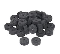 Yibuy Set di 100 rondelle morbide per piatti, in feltro, 3,5 x 1,5 cm