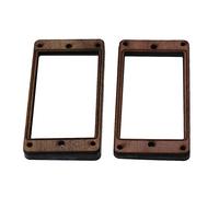Yibuy Set di 2 telai di montaggio per pickup in palissandro per chitarra elettrica a doppio telaio con 8 viti