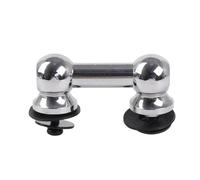 Yibuy Set professionale in metallo a doppia estremità per percussioni 1" 38mm argento 56x25mm