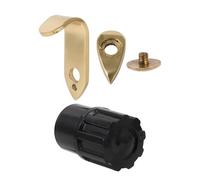 Yibuy Tappo terminale per sassofono tenore, tappi in plastica con gancio per pollice, kit di supporto