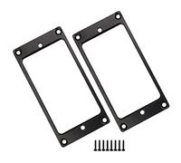 Yibuy Telaio in metallo resistente nero adatto per chitarra elettrica, confezione da 2