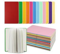 Yicaam 24 quaderni A6 in carta comune, piccoli taccuini con tasca vuota, per studenti, mini blocco note - 24 pagine ciascuno, ideali per scrivere, disegnare e fare schizzi