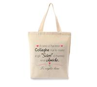 Yicadorn Regalo Collega Donna,Regali per Colleghe,Regalo per Collega,Regalo Colleghe Compleanno,Borsa di Tela,Regalo Colleghe,Idee Regalo Collega,Regalini Natale Colleghe,Regalo Donna Personalizzato