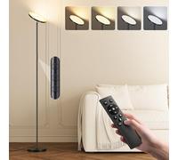 YICAIZI Lampada da terra dimmerabile LED 36 W, moderna lampada da soffitto con 2700 K-6500 K, dimmerabile, con telecomando e controllo touch per soggiorno, camera da letto, ufficio