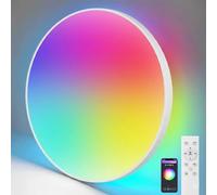 YICALE 24W Plafoniera LED Soffitto Smart RGB IP44 Ø32CM Telecomando