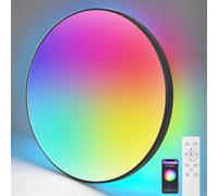 YICALE LED Lampada RGB Dimmerabile Plafoniera Smart 24W Ø32CM