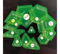 YICBOR Set di 12 modelli per patchwork/carta inglese