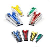 Yicbor Set di 4 misure per nastro sbieco 6 mm 12 mm 18 mm 25 mm tessuto cucito Quilting sbieco Binding Maker (biastapemaker-4)