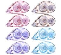 YICH Colla a Nastro Permanente Rullo di Colla Biadesivo 8 Pezzi Rullo Adesivo Applicatore Removibile per artigianato biglietti foto diario e scrapbooking