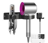 Yichalodge Porta Phon e Piastra Bagno da Muro Alluminio Porta Asciugacapelli Autoadesivo per Bagno, Barbiere, Hotel, Ferroso