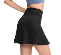 YICHEN Donna Gonna da Tennis con Pantaloncini da Ginnastica 2 in 1 Sportivi Gonna da Corsa per Tennis Leggings Sportiva da Palestra Golf Gonnellino con Tasche e Pantaloncini Mini Abiti da Ginnastica