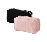 Yicoovey 2 pezzi Trousse per cosmetici, borsa per trucco, piccola borsa per cosmetici, set da viaggio, borsa per cosmetici, borsa per cosmetici, tasca con cerniera per donne, borsa per cosmetici per
