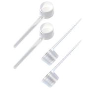 Yicoovey cucchiaio di misurazione, 4 pezzi cucchiaio di misurazione, cucchiaio di misurazione grammi Cucchiaio trasparente 5 grammi con scala 2 grammi, 3 grammi, 4 grammi