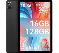Yicty Tablet Android 14 Tablets 10-pollice-Full-HD-Display 10(4+6) GB RAM 128 GB ROM 1TB TF Widevine L1 Processore octa-core Fotocamera duale WiFi 6 BT 5.3 5000mAh 2025 (Nero)