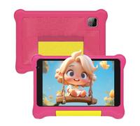 Yicty Tablet Bambini 7 Pollici Android 13 Quad Core 5 GB RAM 32 GB ROM 128 GB Estensione Controllo Parentale Tablets Educativo con Custodia Antiurto (Rosa)