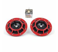 Yida Kit di clacson da 12 V, 135 dB, super forte, tono alto e basso, doppio clacson in metallo con staffa per furgoni, auto, camion, SUV, camper, motocicli, fuoristrada, barche