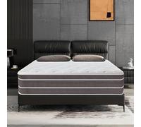 YIDATONG Materasso viscoelastico 140 x 190. Multistrato, altezza 28 cm, rigidità media, nucleo FoamVital, antibatterico, ipoallergenico, igienico e traspirante, 7 zone di supporto lombare ergonomico