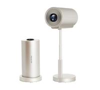Yidedraw - Proiettore portatile TS-3-Rose Gold 1080P con WiFi e Bluetooth, Android 13.0, messa a fuoco elettrica, display da 200 pollici, proiettore di film all'aperto ultimo intervento