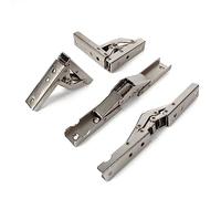 YIDELAI Cerniera pieghevole a 90 gradi Cerniera elastica pieghevole in acciaio inox Accessori per ante di armadietti Staffa per ripiano a muro