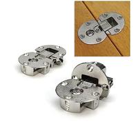 YIDELAI Cerniere a ribalta (1 coppia) Angolo di apertura 90°-180° Cerniera piatta regolabile