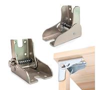 YIDELAI Cerniere di bloccaggio (1 paio) Staffa pieghevole multifunzionale autobloccante a 90 gradi per il collegamento delle gambe di tavoli e sedie pieghevoli