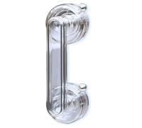 YIDELAI - Maniglia porta ventosa, maniglia armadio adesiva, bracciolo porta scorrevole cucina, facile da installare, adatto per finestre, porte scorrevoli in vetro (L-Transparent colorless)