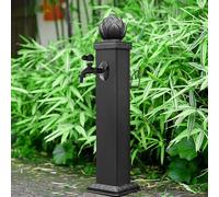 Yidlkecqey Colonna d'Acqua Esterna antigelo con Pistola, idrante da Giardino in Lega di Alluminio con Rubinetto in Rame, Doppia entrata, 112cm/72cm(Type C,72cm/28.3in)
