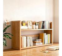 Yidlkecqey Libreria da scrivania in Legno massello a più Livelli, Organizer da Tavolo Compatto per Ufficio e casa, scaffale espositivo salvaspazio(Primary Color,70x20x39cm/27.5x7.8x15.3in)