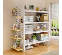 Yidlkecqey Scrivania per dormitorio,scaffale portaoggetti in legno per scrivania, scaffale portaoggetti multiuso, libreria da scrivania per dormitorio(White,60x20x75cm/23.6x7.9x29.5in)