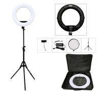 Yidoblo Nero FD-480II Kit anello luminoso a LED Bicolore 96w Selfie Light Video Anello luminoso Lampada con supporto luce Borsa Trucco a LED Destra White Kit