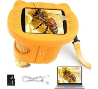 Yidoroye 2 in 1 Microscopio Digitale e Telescopio per Bambini, 1000x Zoom, Schermo da 2,4 Pollici, Schermo HD da 2 MP, 8 Luci LED - Un Regalo Perfetto per Bambini Dai 6 ai 12 Anni