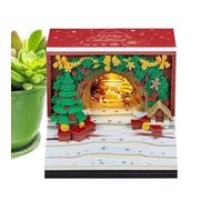 Yidueace Calendario da Scrivania 2026 | Calendario 3D 2026 con Blocco Note e Decorazione Natalizia | e Hobby con Luci LED | Per Insegnanti Adulti Bambini Casa Ufficio Scuola