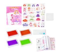 Yidueace Libro di Costumi con Stampi alla Moda - Album da Collezione per Gioco di Travestimenti | Set da Viaggio Creativo per Stimolare Fantasia e Immaginazione Infantile