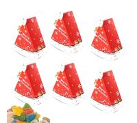 Yidueace Scatole Feste Natalizie | 6 Pezzi Contenitore Per Alimenti 3D | Organizzatore Portatile Per Gioielli | Per Esterno Casa Festa Compleanno Matrimonio Bambini Adulti Scuola Biscotto Cioccolato