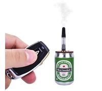 Yiduomile Macchina del fumo in metallo, mini macchina del fumo per fotografia, feste e creazione di atmosfera, generatore di nebbia durevole e portatile (metallo birra)